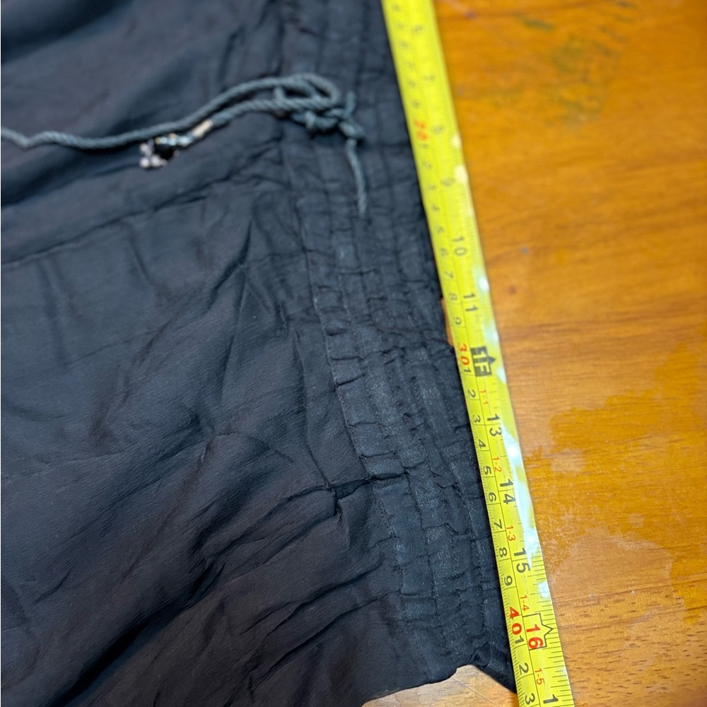 India authentic Indian Vintage Pallazo Black wide leg Boho Pants medium women’s - Picture 9 of 14